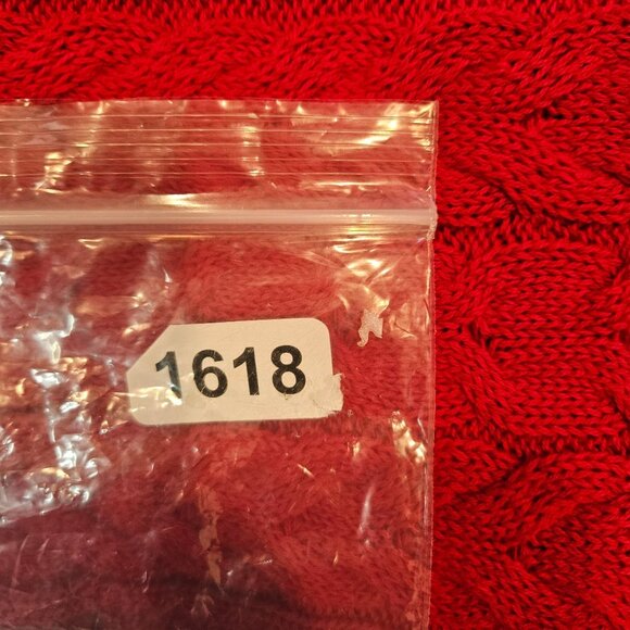 NWT Lane Bryant Womens 3X Red Open Knit V-Neck Sweater 100% Cotton Bold colorful - Picture 13 of 13